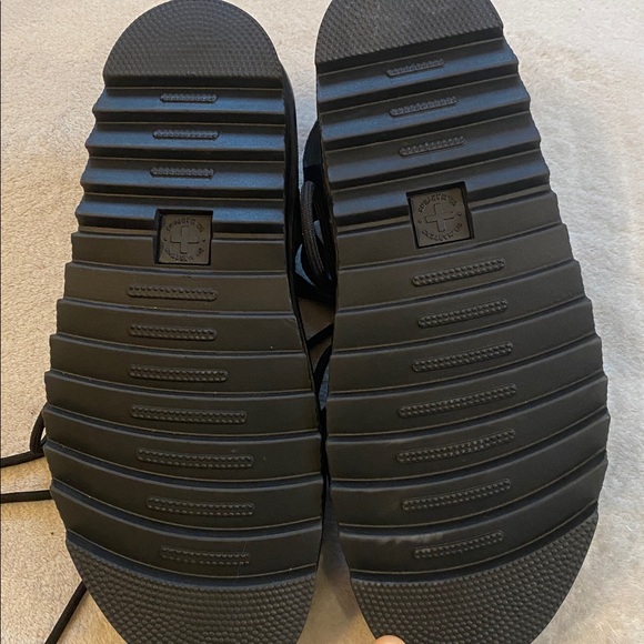 Doc Martens Nartilla black Platform Lace Up Sandal Sz 10 - Picture 8 of 13
